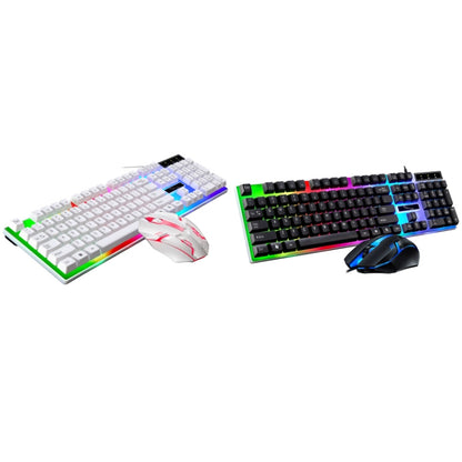 ZGB G21B Colorful Glow USB Wired Keyboard Mouse Set(Black) - Wired Keyboard by ZGB | Online Shopping South Africa | PMC Jewellery | Buy Now Pay Later Mobicred