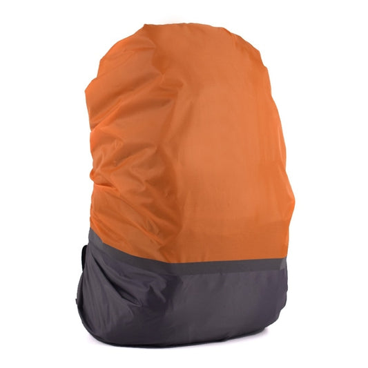 2 PCS Outdoor Mountaineering Color Matching Luminous Backpack Rain Cover, Size: M 30-40L(Gray + Orange) - Rain Cover Bags by PMC Jewellery | Online Shopping South Africa | PMC Jewellery | Buy Now Pay Later Mobicred