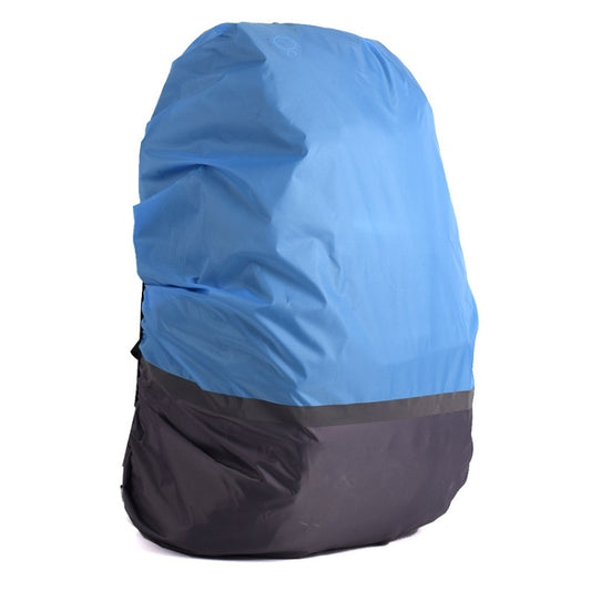 2 PCS Outdoor Mountaineering Color Matching Luminous Backpack Rain Cover, Size: M 30-40L(Gray + Blue) - Rain Cover Bags by PMC Jewellery | Online Shopping South Africa | PMC Jewellery | Buy Now Pay Later Mobicred