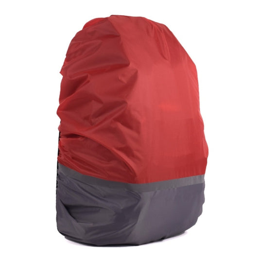 2 PCS Outdoor Mountaineering Color Matching Luminous Backpack Rain Cover, Size: M 30-40L(Gray + Red) - Rain Cover Bags by PMC Jewellery | Online Shopping South Africa | PMC Jewellery | Buy Now Pay Later Mobicred