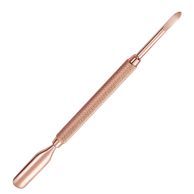 3 PCS Stainless Steel Rose Gold Double-Headed Steel Push Dead Skin Scissors Nail Set,Style: 03  Big Head - Nail Art Equipment by PMC Jewellery | Online Shopping South Africa | PMC Jewellery | Buy Now Pay Later Mobicred