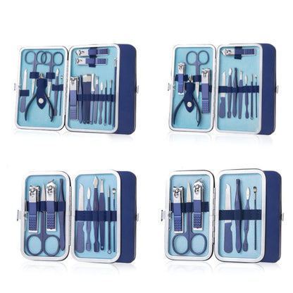 12 In 1 Stainless Steel Nail Clipper Set Nail Art Set Manicure Tools - Nail Clipper by PMC Jewellery | Online Shopping South Africa | PMC Jewellery | Buy Now Pay Later Mobicred