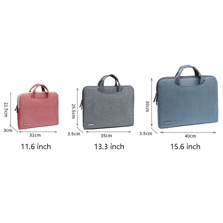 LiSEN LS-116 Simple Laptop Bag Business Laptop Liner Bag, Size: 13.3 inch(Canvas Vintage Pattern Pink) - 13.3 inch by LiSEN | Online Shopping South Africa | PMC Jewellery | Buy Now Pay Later Mobicred