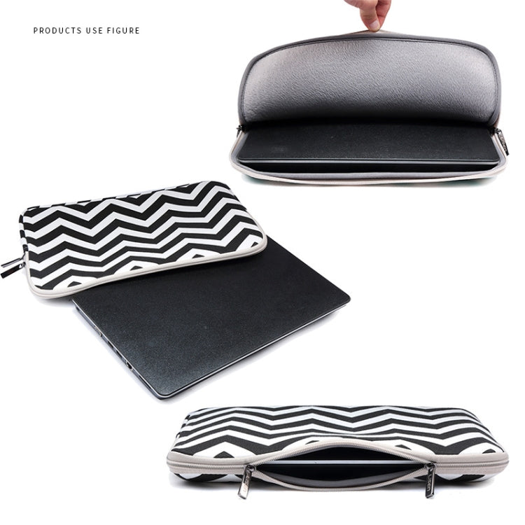 LiSEN LS-525 Wavy Pattern Notebook Liner Bag, Size: 14 inches(Light Green) - free shipping - PMC Jewellery - Order now!