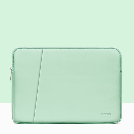 Baona BN-Q004 PU Leather Laptop Bag, Colour: Double-layer Mint Green, Size: 15/15.6 inch - 15 inch by Baona | Online Shopping South Africa | PMC Jewellery | Buy Now Pay Later Mobicred