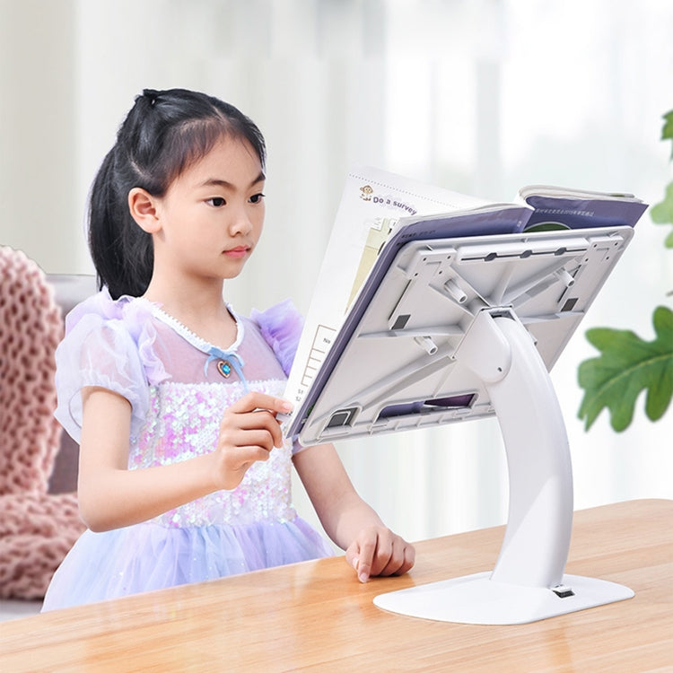 Oatsbasf 03363 Laptop Heightening Bracket Multifunctional Portable Foldable Desktop Stand(White) - free shipping - PMC Jewellery - Order now!