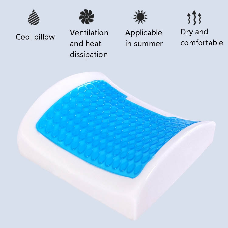 Office Waist Cushion Car Pillow With Pillow Core, Style: Gel Type(Suede Royal Blue) - Cushions & Pillows by PMC Jewellery | Online Shopping South Africa | PMC Jewellery | Buy Now Pay Later Mobicred