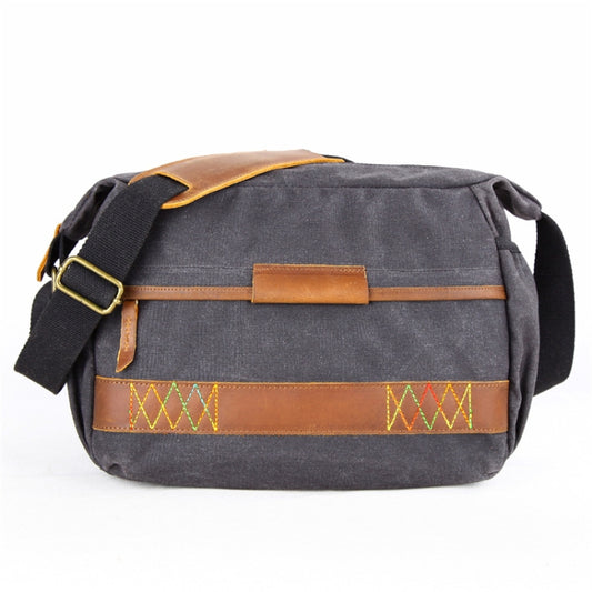 3037 SLR Camera Bag Shoulder Waterproof Messenger Camera Bag(Gray) - Strap Satchel by PMC Jewellery | Online Shopping South Africa | PMC Jewellery | Buy Now Pay Later Mobicred