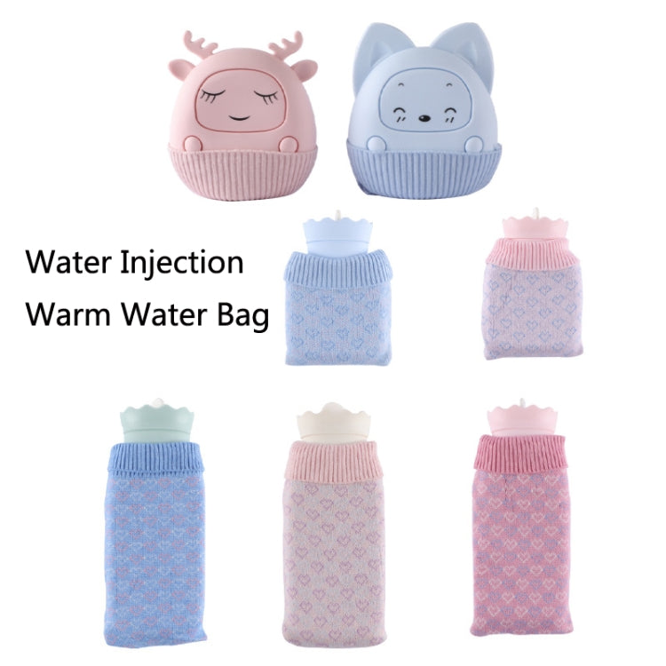 Winter Silicone Hand Warmer Cartoon Cute Water Injection Warm Water Bag, Colour: Pink Deer - Hot Water Bags by PMC Jewellery | Online Shopping South Africa | PMC Jewellery | Buy Now Pay Later Mobicred