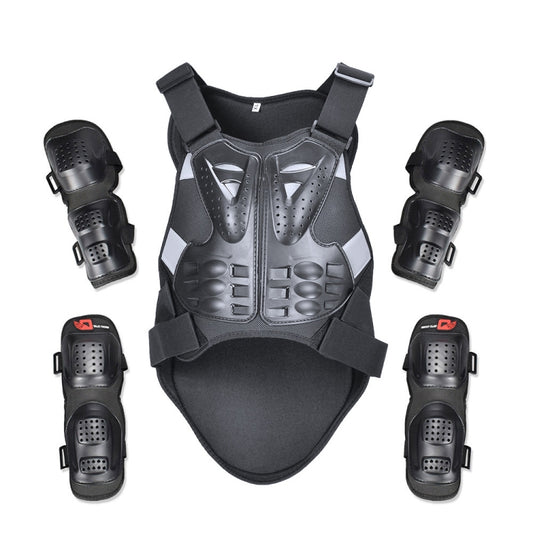 GHOST RACING GR-HJY08 Motorcycle Adult Protective Gear Anti-Fall Riding Clothes Hard Shell Protective Vest Suit, Size: XL(Black) - Protective Gear by GHOST RACING | Online Shopping South Africa | PMC Jewellery | Buy Now Pay Later Mobicred
