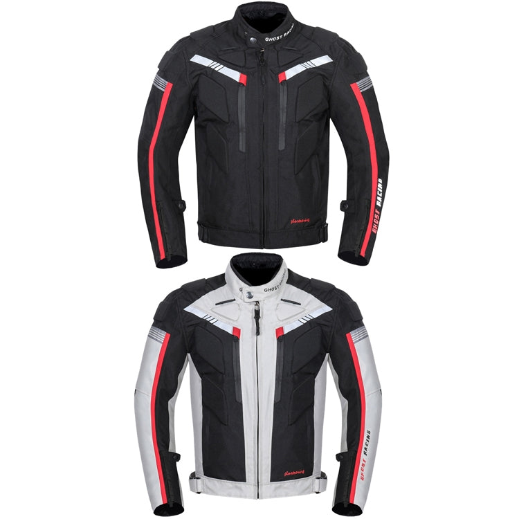 GHOST RACING GR-Y07 Motorcycle Cycling Jacket Four Seasons Locomotive Racing Anti-Fall Cloth, Size: XXL(Black) - Protective Gear by GHOST RACING | Online Shopping South Africa | PMC Jewellery | Buy Now Pay Later Mobicred