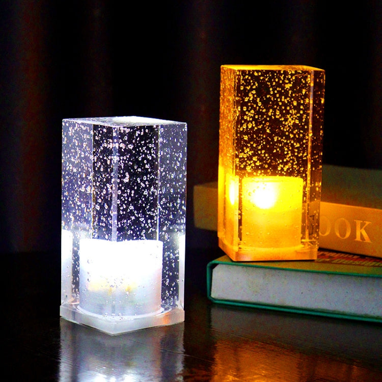 Square Colorful LED Crystal Lamp Bar Atmosphere Decorative Light (Lemon Yellow Light) - free shipping - PMc TechLife - Order now!
