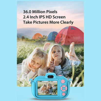 DC502 2.4-Inch 16X Zoom 2.7K Video Recording Children Digital Camera, Color: Blue No Card(US Plug) - Children Cameras by PMC Jewellery | Online Shopping South Africa | PMC Jewellery | Buy Now Pay Later Mobicred