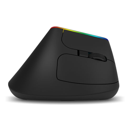 DELUX M618DB 6-Keys 1600 DPI RGB Vertical Wireless Bluetooth Dual-Mode Mouse(Lithium Bluetooth Version) - Wireless Mice by DELUX | Online Shopping South Africa | PMC Jewellery | Buy Now Pay Later Mobicred