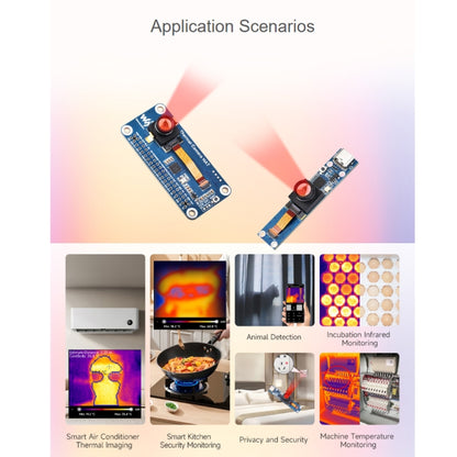 Waveshare Long-Wave IR Thermal Imaging Camera Module, 80×62 Pixels, 45°FOV(Type-C Port) - Module by Waveshare | Online Shopping South Africa | PMC Jewellery | Buy Now Pay Later Mobicred