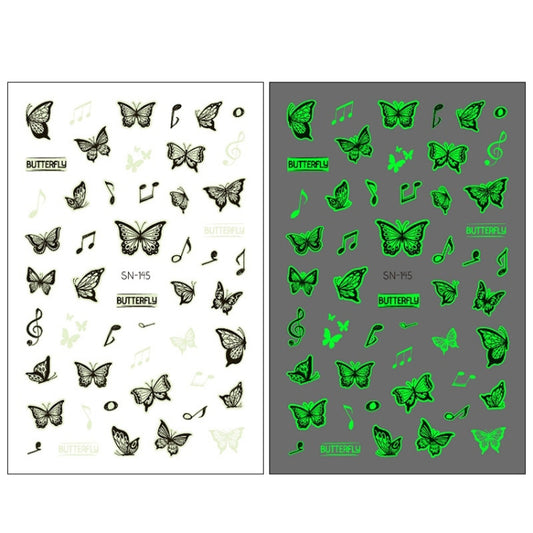 10 PCS Waterproof Sweat Proof Environmental Luminous DIY Nail Stickers(SN-145) - Nail Stickers by PMC Jewellery | Online Shopping South Africa | PMC Jewellery | Buy Now Pay Later Mobicred