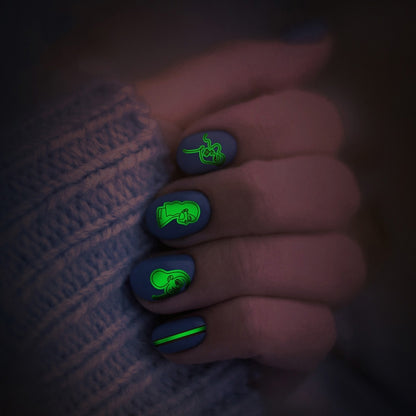 10 PCS Waterproof Sweat Proof Environmental Luminous DIY Nail Stickers(SN-145) - Nail Stickers by PMC Jewellery | Online Shopping South Africa | PMC Jewellery | Buy Now Pay Later Mobicred