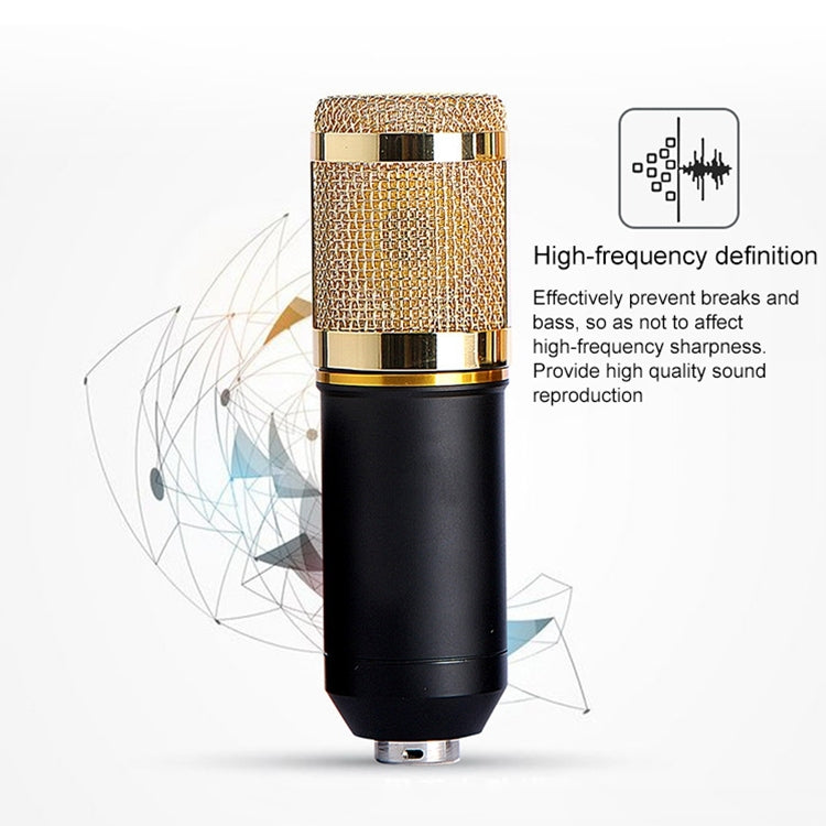 BM800 Condenser Microphone Set With USB Sound Card(Black And Black Net) - Microphone by PMC Jewellery | Online Shopping South Africa | PMC Jewellery | Buy Now Pay Later Mobicred