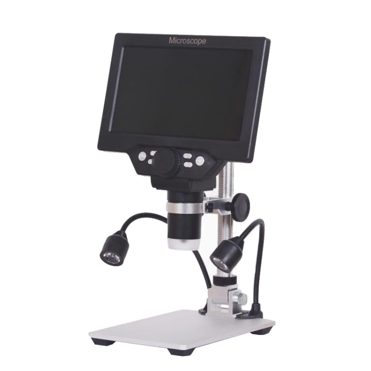 G1200D 7 Inch LCD Screen 1200X Portable Electronic Digital Desktop Stand Microscope(EU Plug With Battery) - Digital Microscope by PMC Jewellery | Online Shopping South Africa | PMC Jewellery