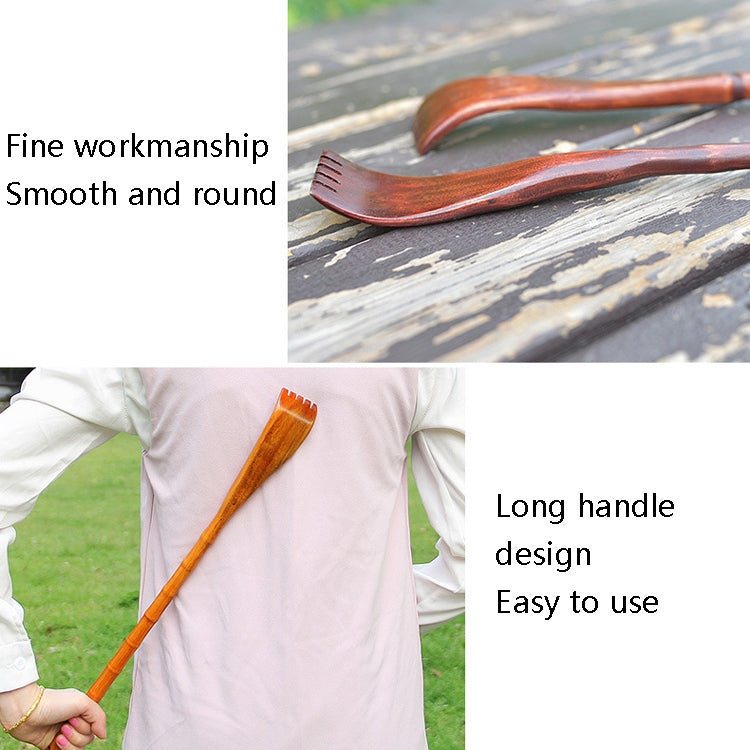 BQR01 Back Scratcher Long Handle Wooden Massage Scratcher, Style: Bamboo Section Red - free shipping - PMC TechLife - Order now!