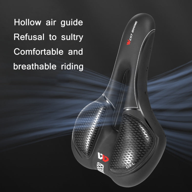 WEST BIKING Bicycle Riding Comfortable Silicone Saddle, Style: Fish Scale (Sponge) - Bicycle Saddle by WEST BIKING | Online Shopping South Africa | PMc TechLife | Buy Now Pay Later Mobicred