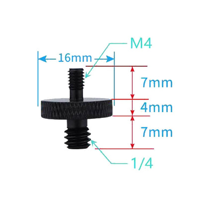 4 PCS Screw Adapter A24 1/4 Male to M4 Male Screw -  by PMC Jewellery | Online Shopping South Africa | PMC Jewellery