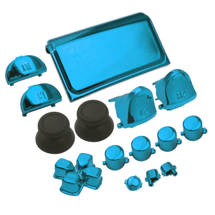 Electroplating Button Set For PS4 Slim(Blue) - PS4 Spare Parts by PMC Jewellery | Online Shopping South Africa | PMC Jewellery | Buy Now Pay Later Mobicred