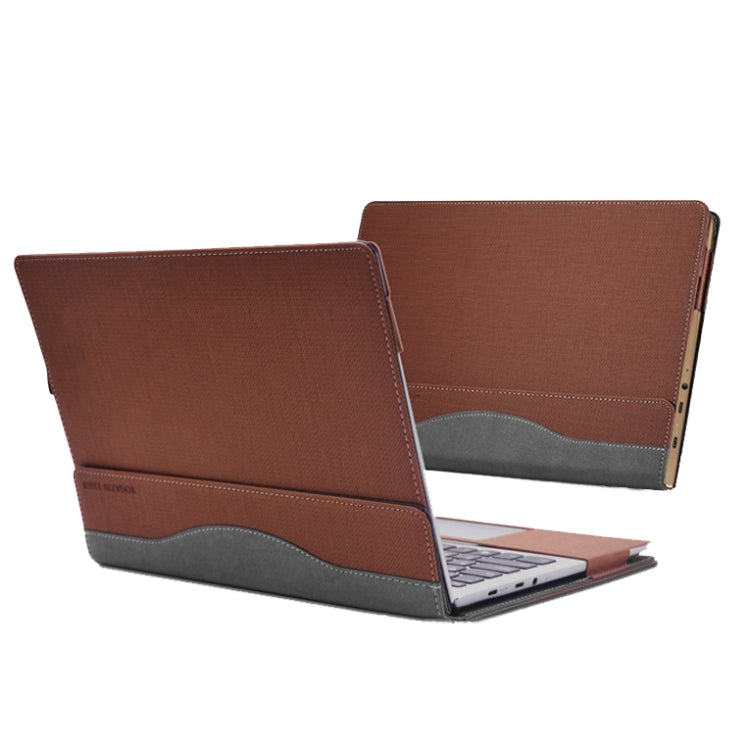 Laptop PU Leather Protective Case For Lenovo Yoga 730-13(Business Brown) - 13.3 inch by PMC Jewellery | Online Shopping South Africa | PMC Jewellery | Buy Now Pay Later Mobicred