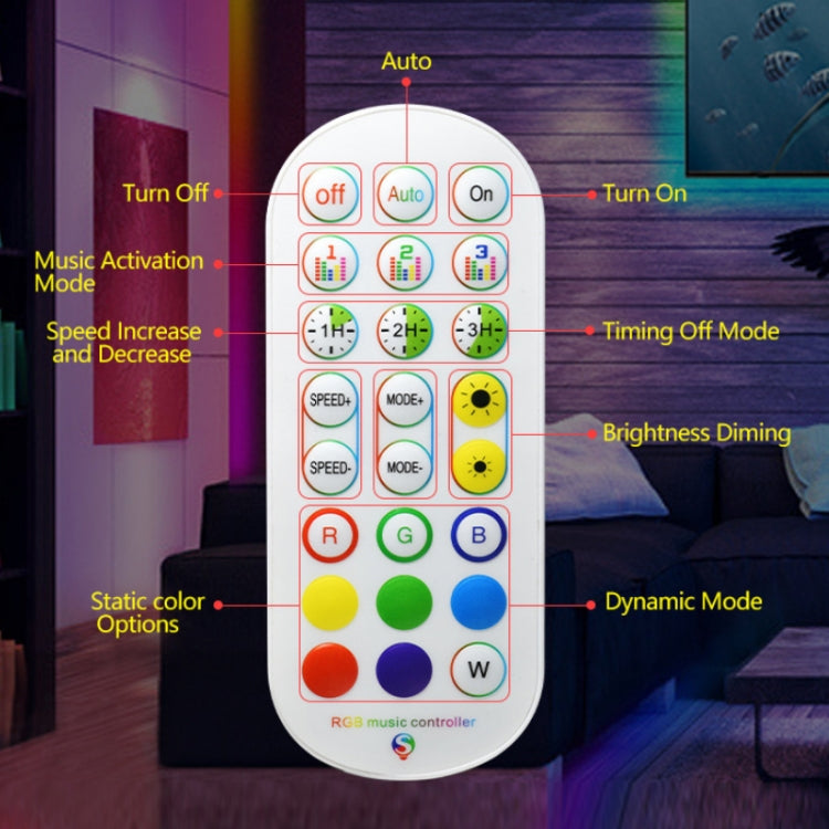 2.4G Remote Control LED Symphony Marquee Light Strip, Length: 10m 140 LEDs - Bare Board Light by PMc TechLife | Online Shopping South Africa | PMc TechLife | Buy Now Pay Later Mobicred