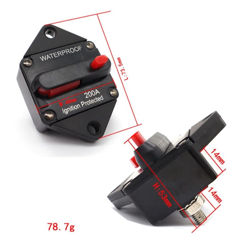 CB10 Car Audio Modified Automatic Circuit Breakerion, Specification: 200A - free shipping - PMC TechLife - Order now!