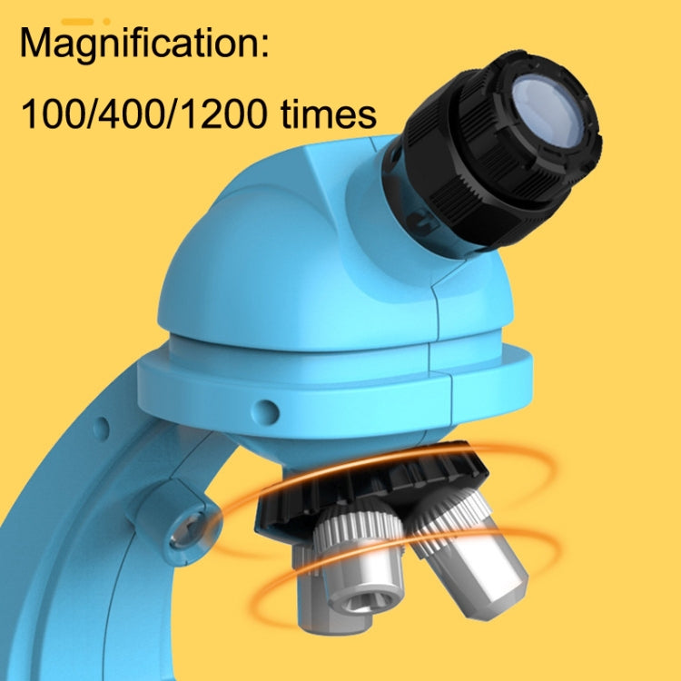 GB002 HD 1200 Times Wide Angle Microscope Children Educational Toys(Blue) - Digital Microscope by PMC Jewellery | Online Shopping South Africa | PMC Jewellery | Buy Now Pay Later Mobicred