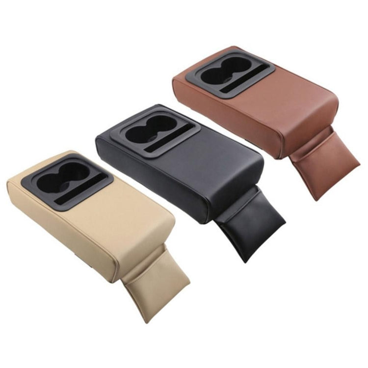 Car Armrest Box Increased Support With Rear Seat Water Cup Holder(Black) - Seat Accessories by PMC TechLife | Online Shopping South Africa | PMC TechLife | Buy Now Pay Later Mobicred