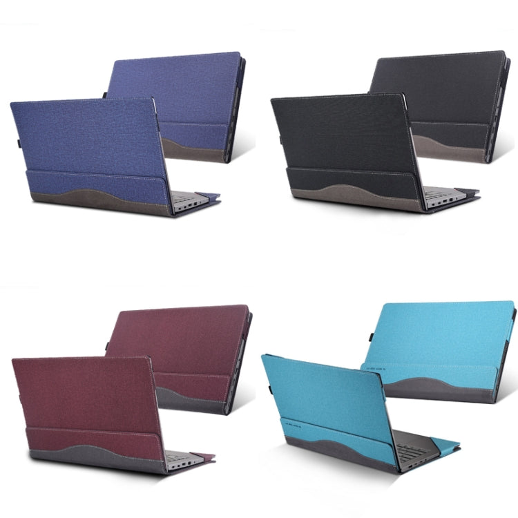 Laptop Leather Anti-Fall Protective Case For HP Envy X360 13-Ag Ar(Gray Cobalt Blue) - 13.3 inch by PMC Jewellery | Online Shopping South Africa | PMC Jewellery | Buy Now Pay Later Mobicred