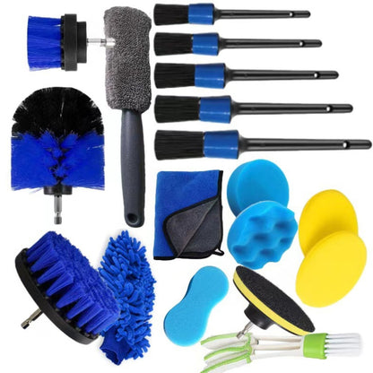 18 PCS / Set Multi-Function Cleaning Electric Drill Brush - Car washing supplies by PMC Jewellery | Online Shopping South Africa | PMC Jewellery | Buy Now Pay Later Mobicred