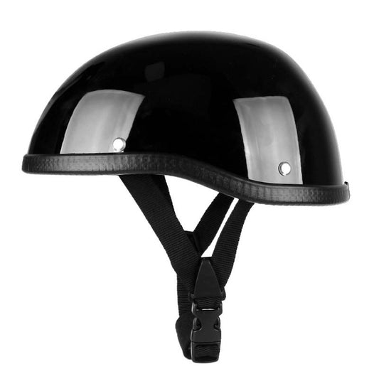BSDDP A0315 Summer Scooter Half Helmet(Bright Black) - Protective Helmet & Masks by BSDDP | Online Shopping South Africa | PMC Jewellery | Buy Now Pay Later Mobicred