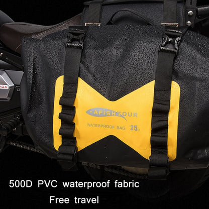 AFISHTOUR FM2021 Large Capacity Waterproof Motorcycle Rear Seat Bag, Color: Yellow - Bags & Luggages by AFISHTOUR | Online Shopping South Africa | PMC Jewellery | Buy Now Pay Later Mobicred