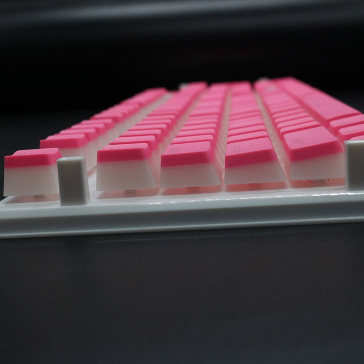 Pudding Double-layer Two-color 108-key Mechanical Translucent Keycap( Dark Coffee) - Silicone / Sticker by PMC TechLife | Online Shopping South Africa | PMC TechLife | Buy Now Pay Later Mobicred