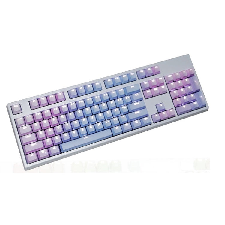 104 Keys Light-transmitting Dip-dyed Keycaps(Blue Enchantress) - Other by PMC Jewellery | Online Shopping South Africa | PMC Jewellery | Buy Now Pay Later Mobicred