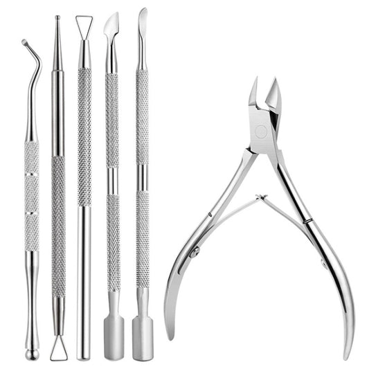 Stainless Steel Double Head Dead Skin Scissors Set, Specification: Set F - Grinding Tools & Accessories by PMC Jewellery | Online Shopping South Africa | PMC Jewellery | Buy Now Pay Later Mobicred