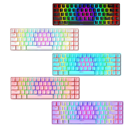 ZIYOU LANG T8 68 Keys RGB Luminous Gaming Mechanical Keyboard, Cable Length:1.6m(Blue Green Shaft) - Wired Keyboard by ZIYOU LANG | Online Shopping South Africa | PMC Jewellery | Buy Now Pay Later Mobicred