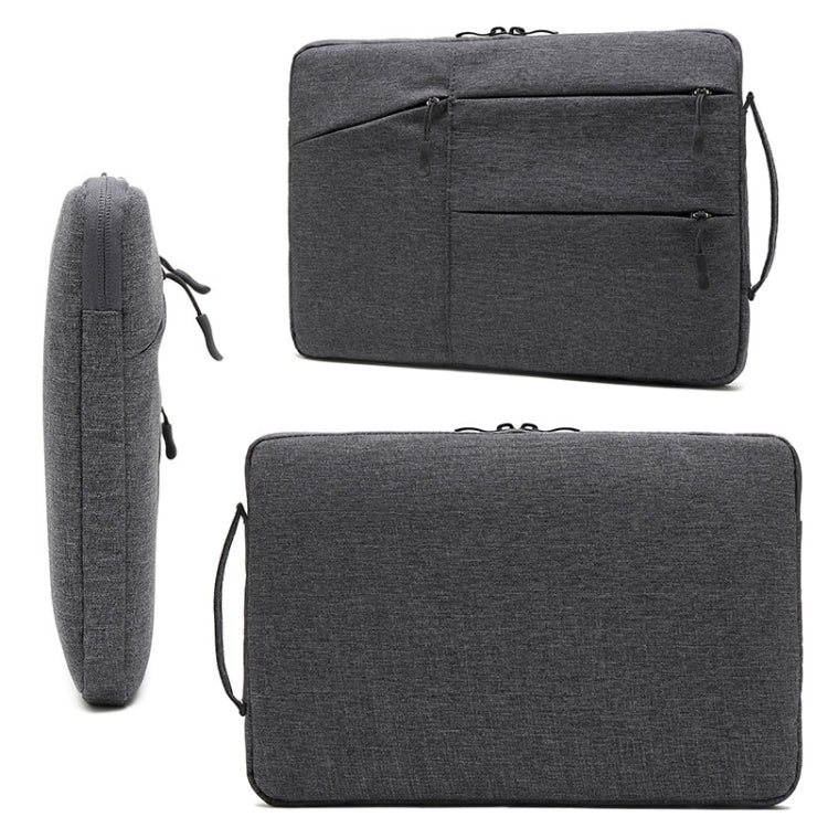 Zipper Type Polyester Business Laptop Liner Bag, Size: 14 Inch(Dark Gray) - 14.1 inch by PMC Jewellery | Online Shopping South Africa | PMC Jewellery | Buy Now Pay Later Mobicred