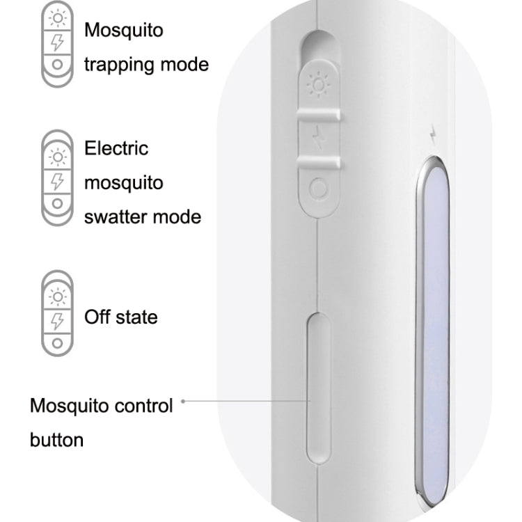 USB Household Electric Mosquito Swatter Purple Light Mosquito Attracting Lamp(Grey) - Fly Swatter by PMC Jewellery | Online Shopping South Africa | PMC Jewellery | Buy Now Pay Later Mobicred