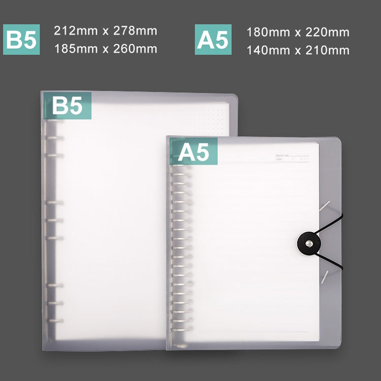 Transparent Matte PP Soft Shell Cover Hand Accountive Page, Style: B5 Mesh Core - Notebooks by PMc TechLife | Online Shopping South Africa | PMc TechLife | Buy Now Pay Later Mobicred