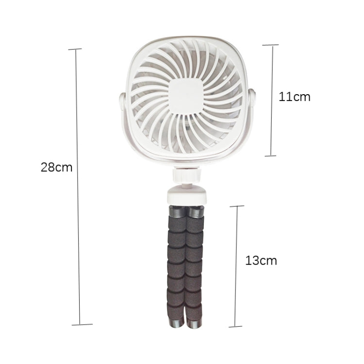 Octopus Stroller Deformation Fan Desktop Portable Handheld USB Small Fan, Colour: 1200mAh Pink - Electric Fans by PMC Jewellery | Online Shopping South Africa | PMC Jewellery | Buy Now Pay Later Mobicred