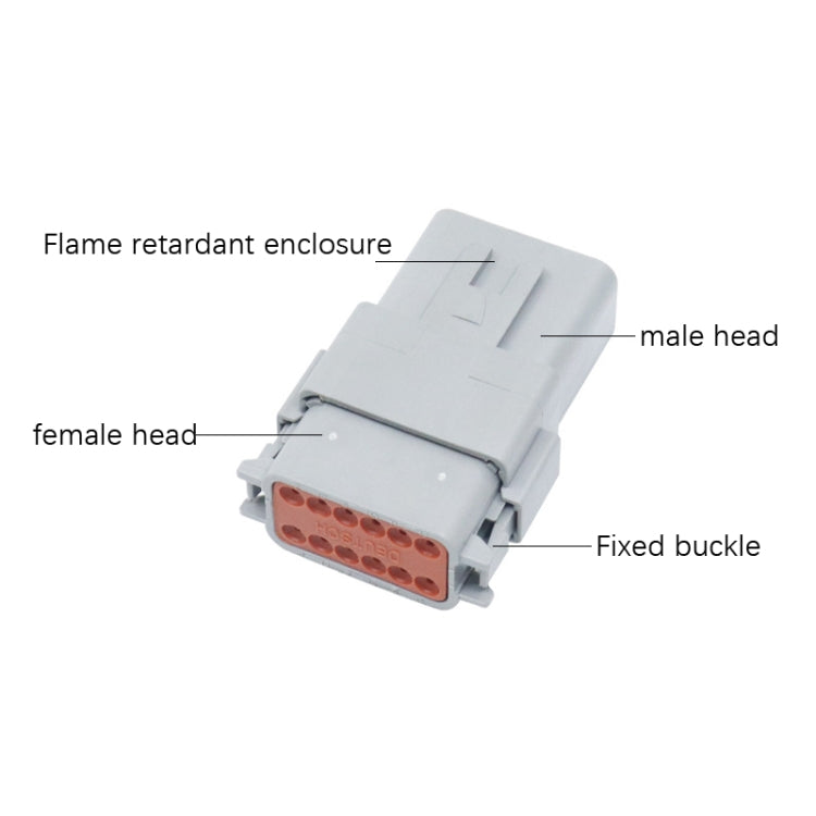 2 PCS DT04-8P / DT06-8S With Copper Car Water-resistant Connector Conductive Connection Terminal - Booster Cable & Clip by PMC TechLife | Online Shopping South Africa | PMC TechLife | Buy Now Pay Later Mobicred