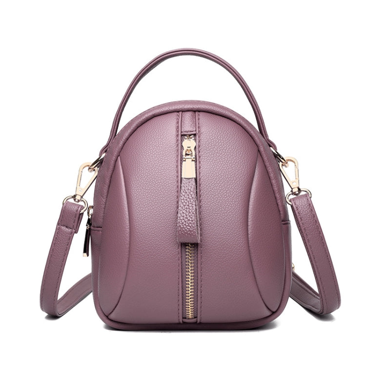 Shoulder Bag Multi-Compartment Casual Mother Handcuffs Women Mobile Phone Bag(Violet) - Single-shoulder Bags by PMC Jewellery | Online Shopping South Africa | PMC Jewellery