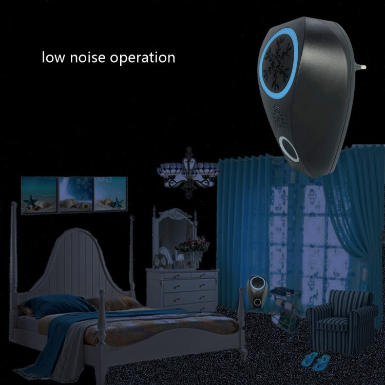 Snowflake Ultrasonic Mosquito Repellent Mouse Repellent, Specification: EU Plug(Black) - Repellents by PMC TechLife | Online Shopping South Africa | PMC TechLife | Buy Now Pay Later Mobicred