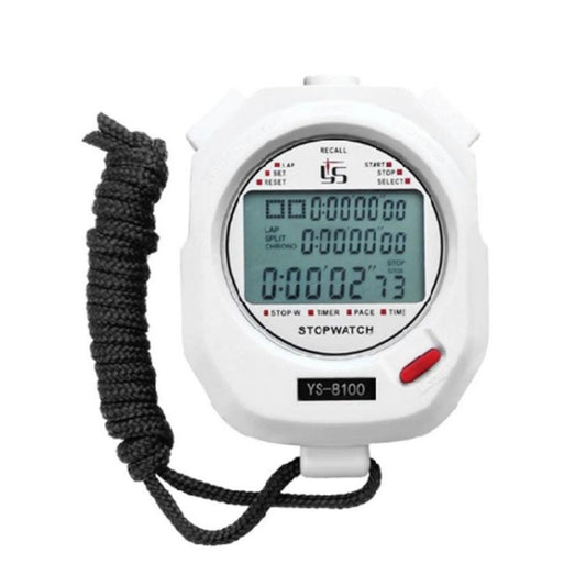 YS Electronic Stopwatch Timer Training Running Watch, Style: YS-8100 100 Memories (White) - Pedometer by PMC Jewellery | Online Shopping South Africa | PMC Jewellery | Buy Now Pay Later Mobicred