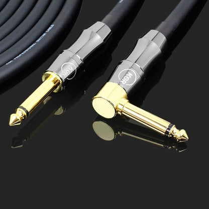 KGR Guitar Cable Keyboard Drum Audio Cable, Specification: 3m(Elbow Straight Jack) - Instrument Audio Cables by KGR | Online Shopping South Africa | PMC Jewellery | Buy Now Pay Later Mobicred