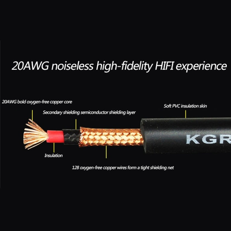 KGR Guitar Cable Keyboard Drum Audio Cable, Specification: 6m(Elbow Straight Jack) - Instrument Audio Cables by KGR | Online Shopping South Africa | PMC TechLife | Buy Now Pay Later Mobicred